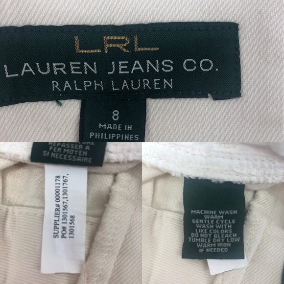 Lauren Ralph Lauren Vintage Off White Denim Skirt - Picture 8 of 10